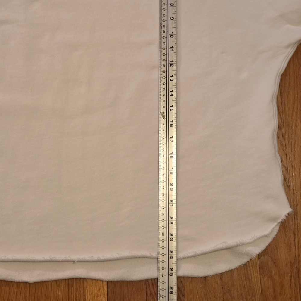 Frank & Eileen "Effie" Long Sleeve Funnel Capelet, Triple Terry, White, Sz S - Picture 10 of 12